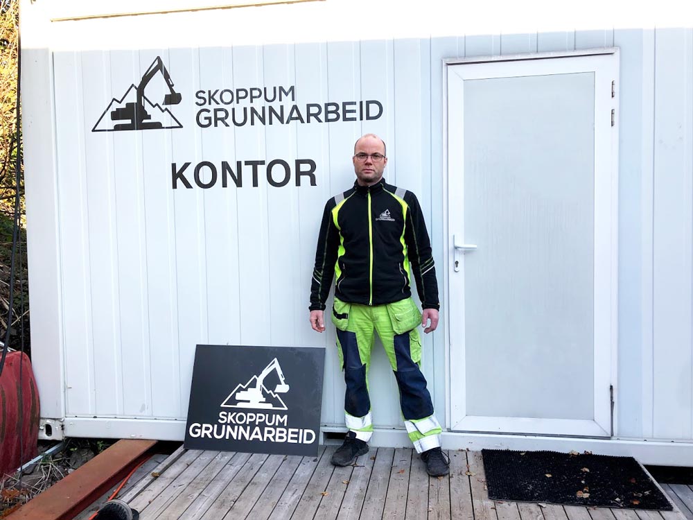 Kontor Skoppum Grunnarbeid