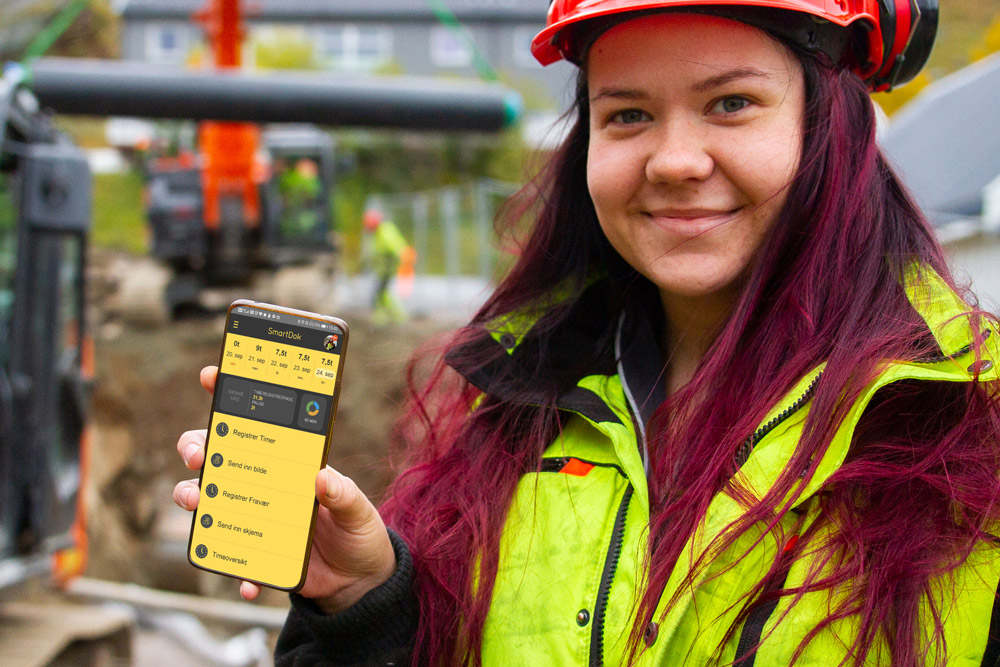 SmartDok app i telefonen